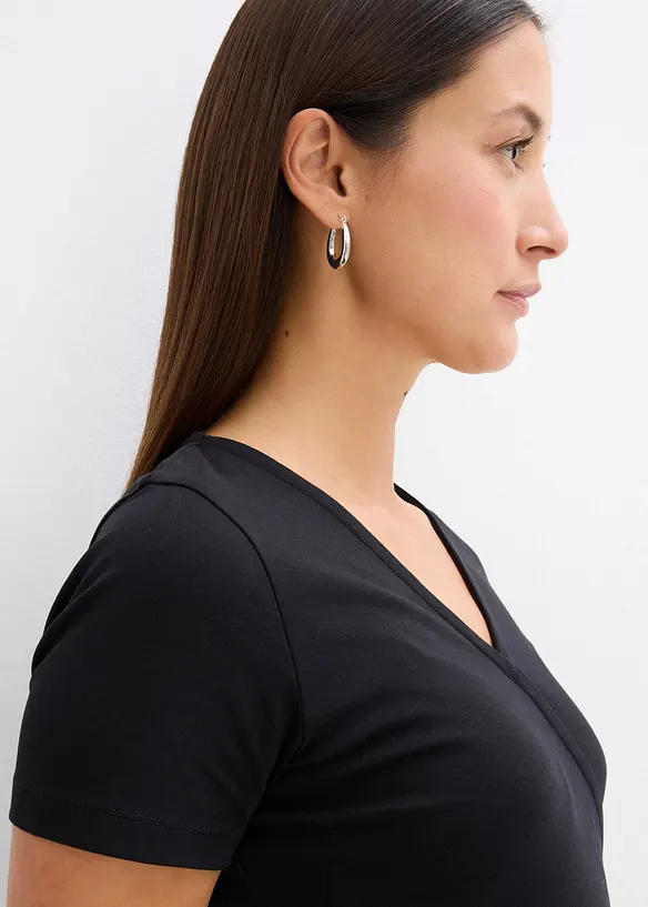Jerseykjole i omslagsstil, bonprix
