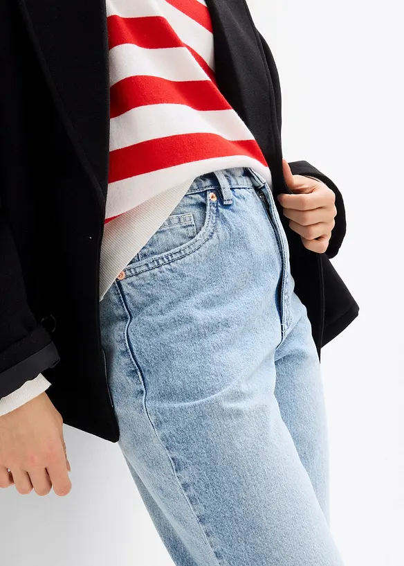 Mom-jeans High Waist, Low Stretch cropped, bonprix