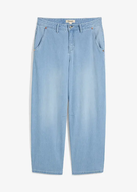Balloon-jeans Mid Waist, supersoft, cropped, bonprix