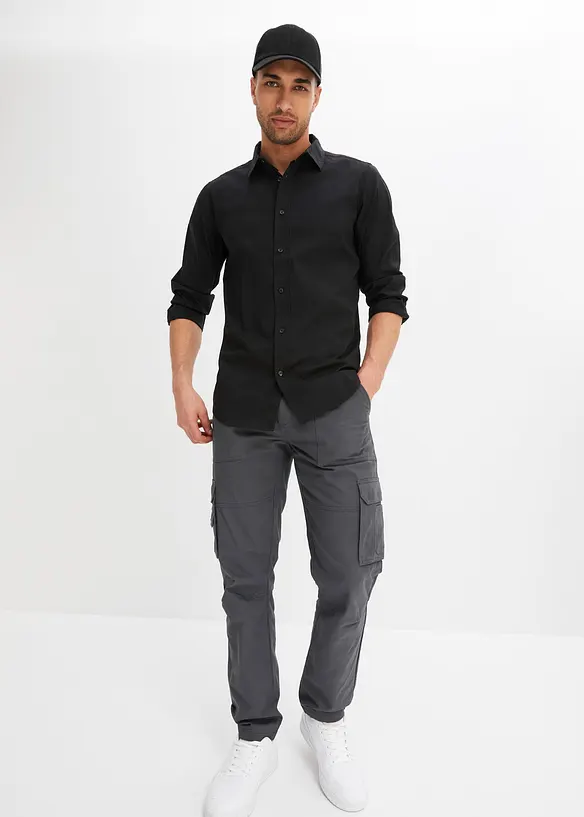 Skjorte med stretch, Slim Fit, bonprix