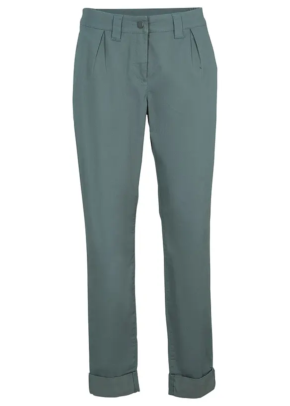 Chinos i bomull, ankellang, bonprix