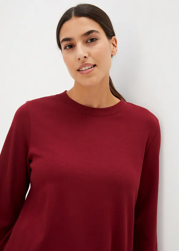Essential langermet shirt i kraftig bomullskvalitet, bonprix