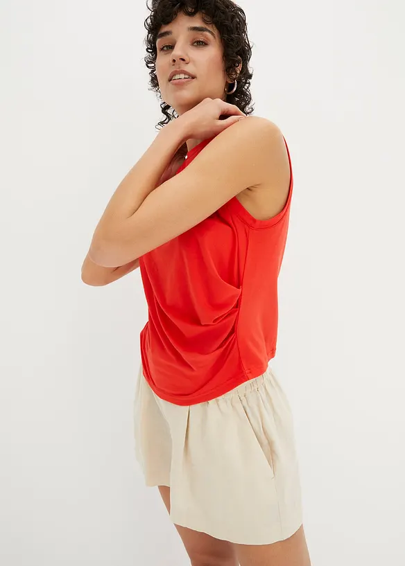 Topp med drapering, bonprix