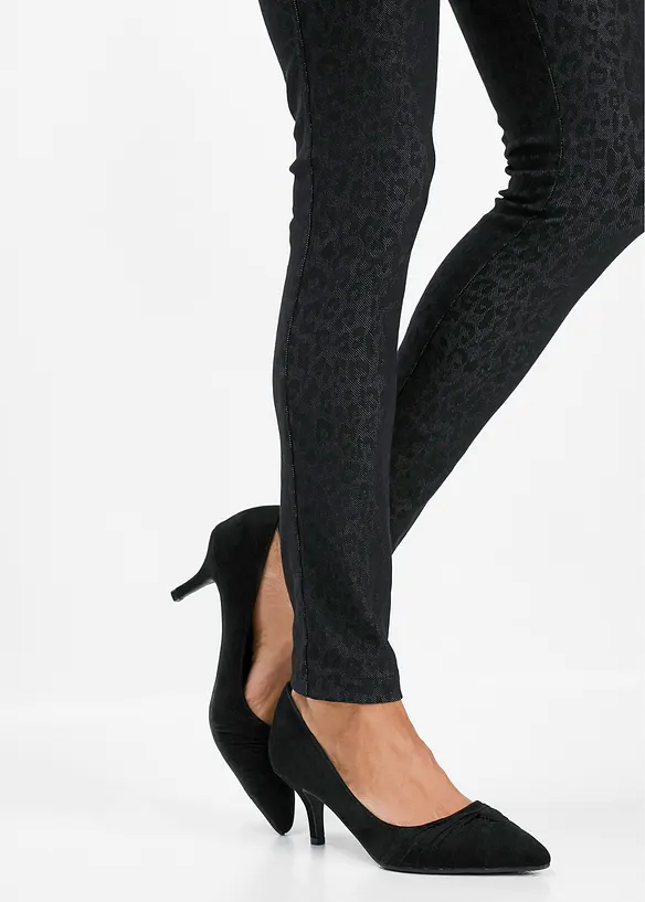 Jeggings med leopardmønster, bonprix
