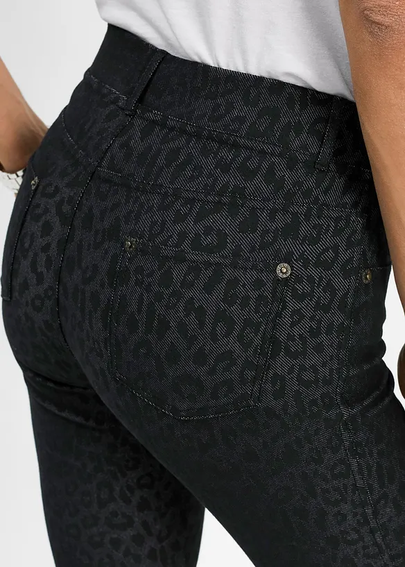 Jeggings med leopardmønster, bonprix