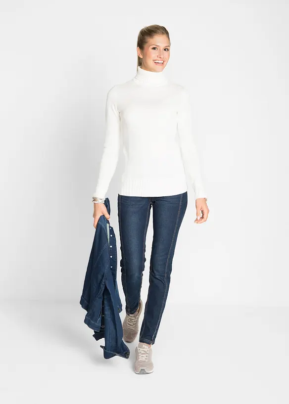 Basic genser med høy hals, bonprix