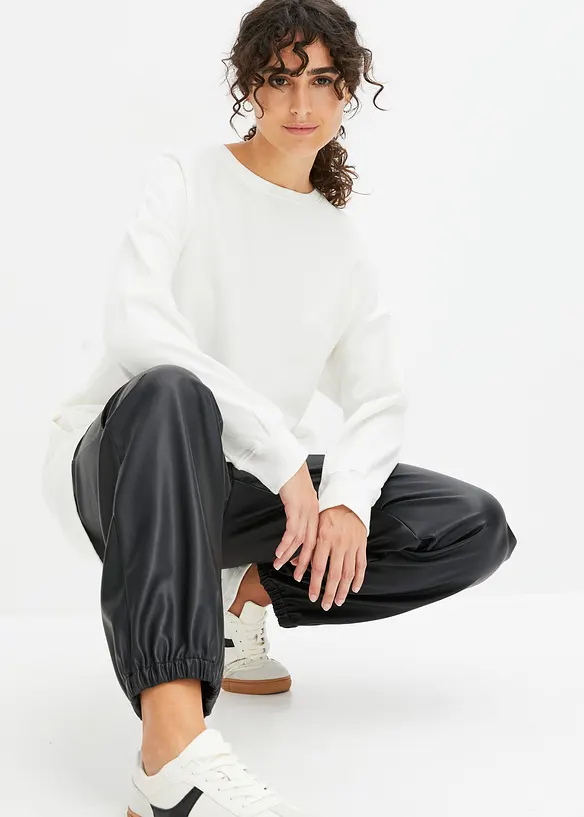 Oversized sweatshirt i 100% bomull, bonprix