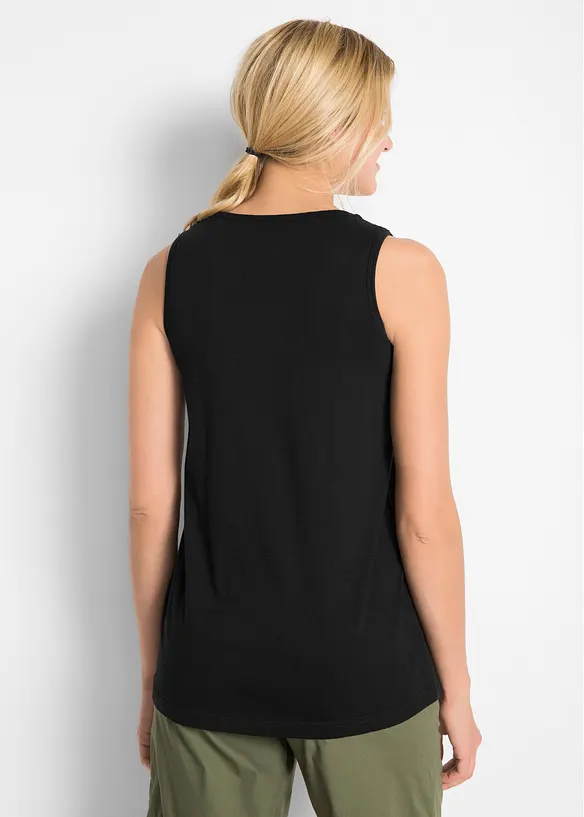 Lang bomullstopp med blonde, bonprix