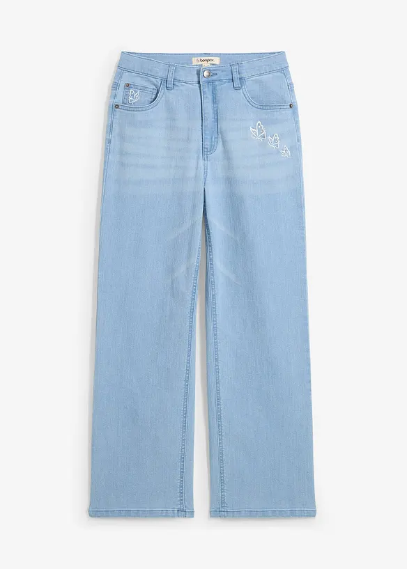 Wide-Leg-jeans Mid Waist, bonprix