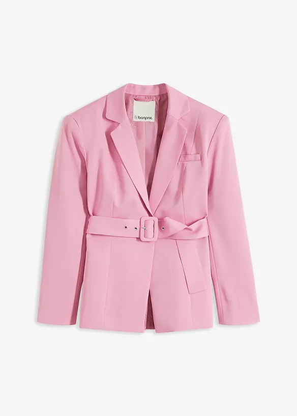 Blazer i timeglass-fasong med belte, bonprix
