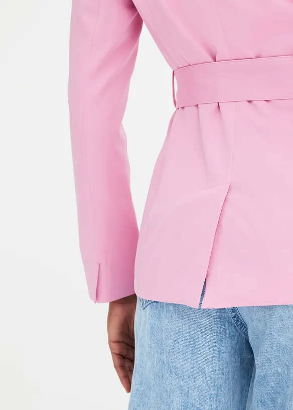 Blazer i timeglass-fasong med belte, bonprix