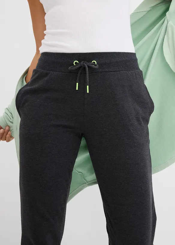 Joggebukse med elastisk benkant, bonprix