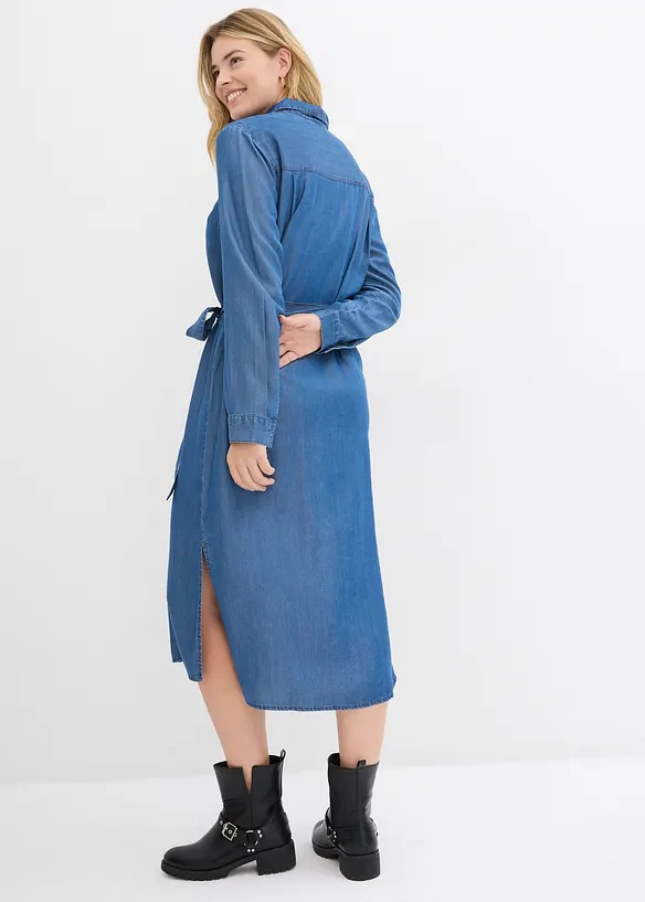 Jeanskjole av lyocell, bonprix
