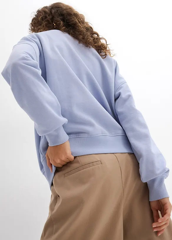 Oversized sweatshirt i økologisk bomull, bonprix