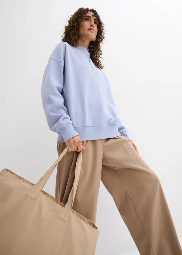 Oversized sweatshirt i økologisk bomull, bonprix