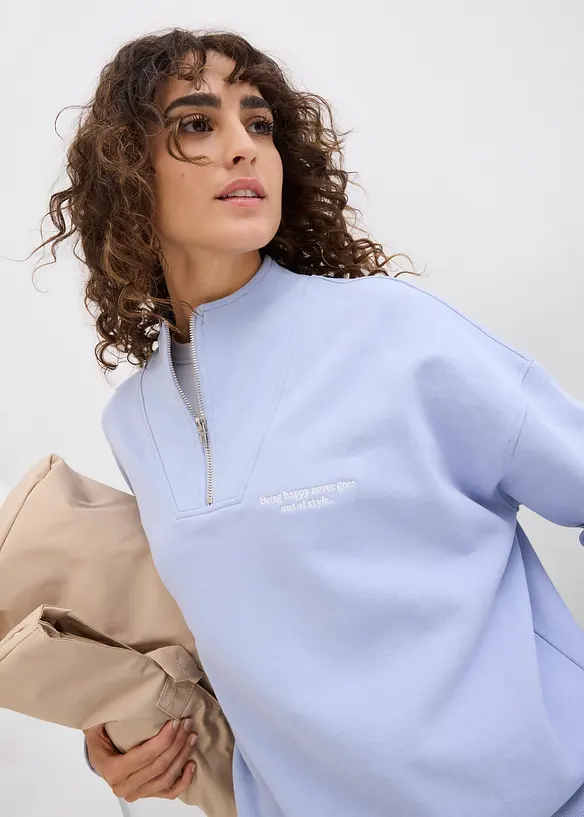 Oversized sweatshirt i økologisk bomull, bonprix