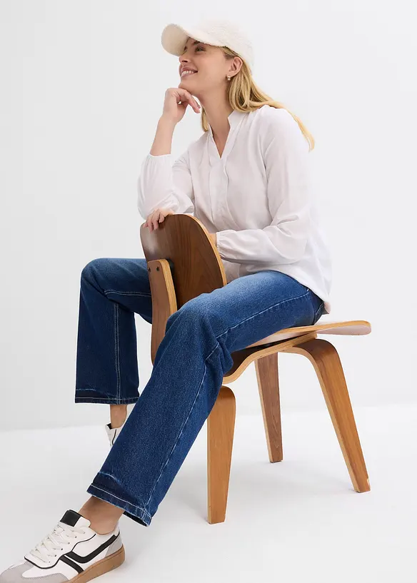 Bluse i lett viskose, bonprix