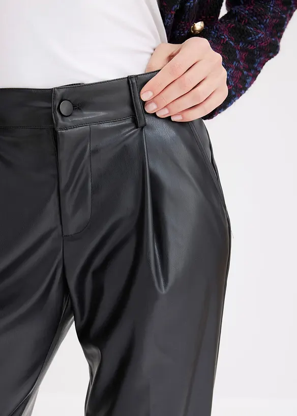 Bukse i imitert skinn, bonprix