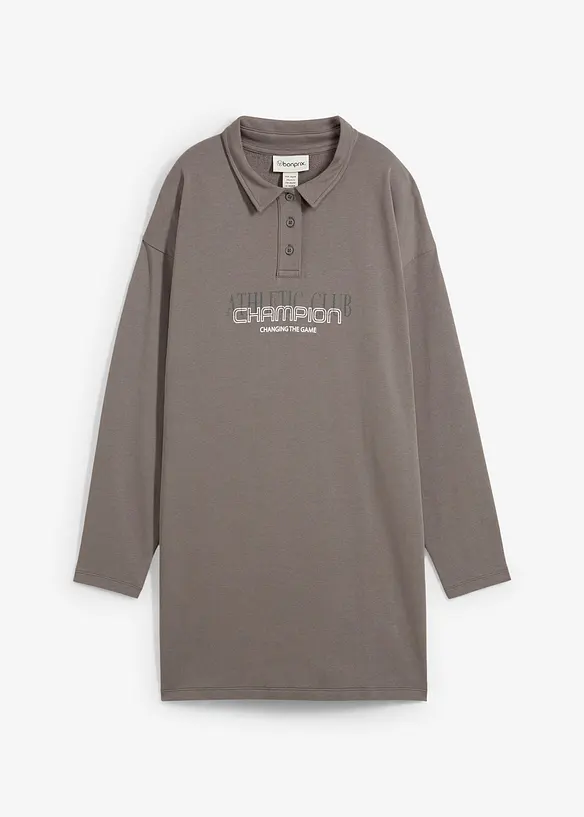 Sweatshirtkjole i ren bomull, bonprix