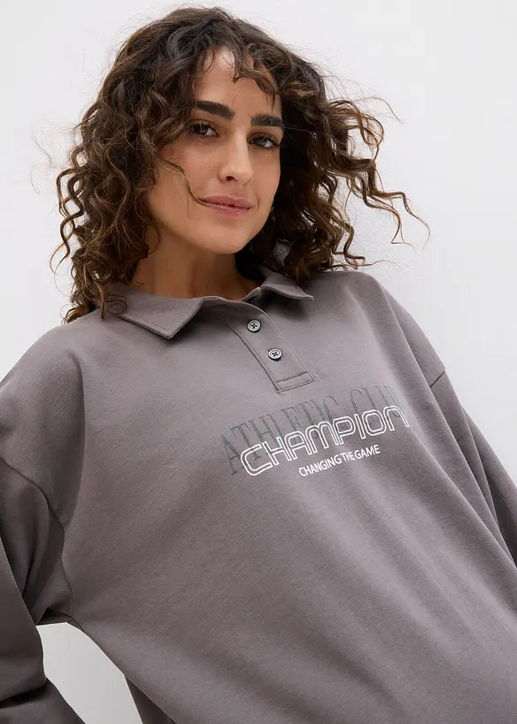Sweatshirtkjole i ren bomull, bonprix