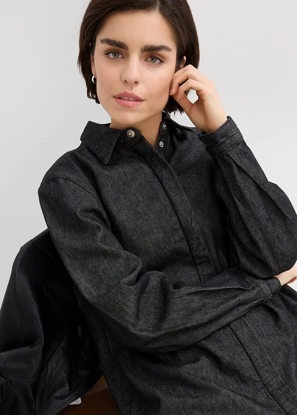 Oversized jeanskjole, bonprix
