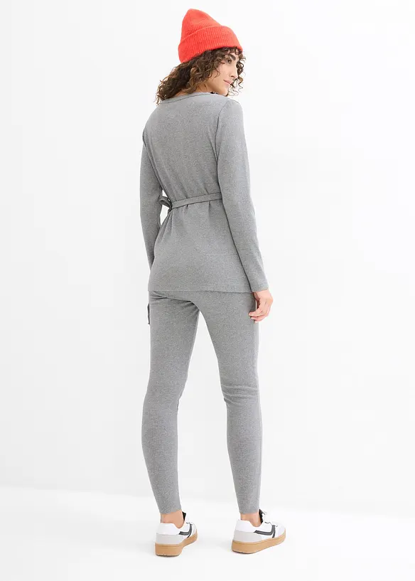 Mamma-omslagstopp og behagelig leggings (2-delt sett), bonprix