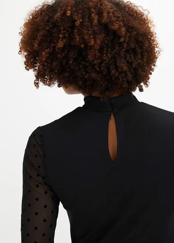 One shoulder-kjole i ettersittende modell, bonprix