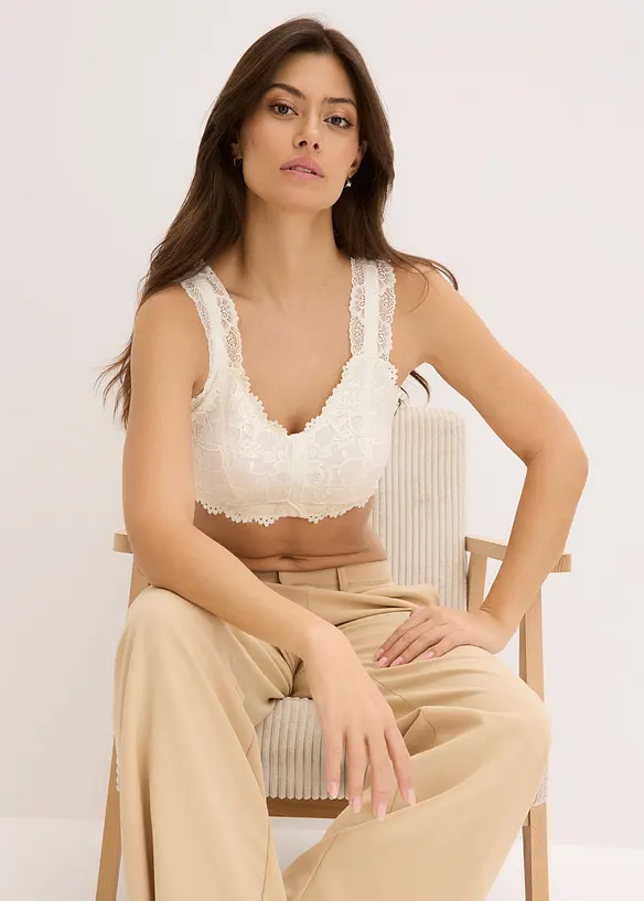 Bralette uten bøyle med behagelig lukning foran, bonprix