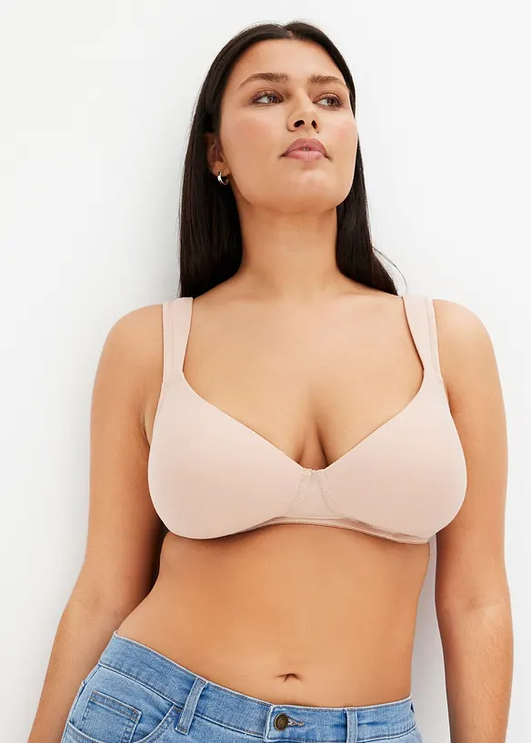 Padded-BH med bøyle og økologisk bomull (2-pack), bonprix