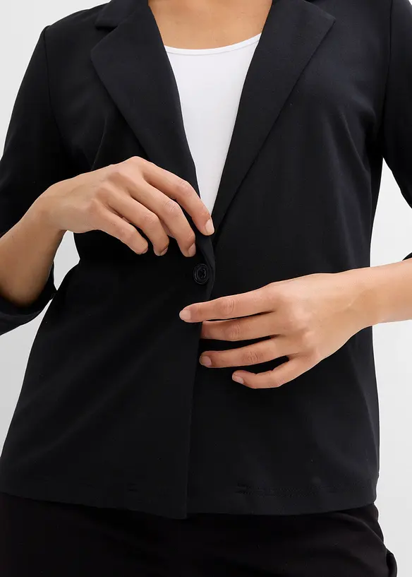 Sweatshirtblazer i viskosemiks, bonprix