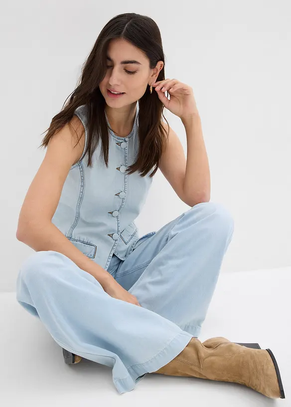 Wide-Leg-jeans High Waist, Super Soft, bonprix