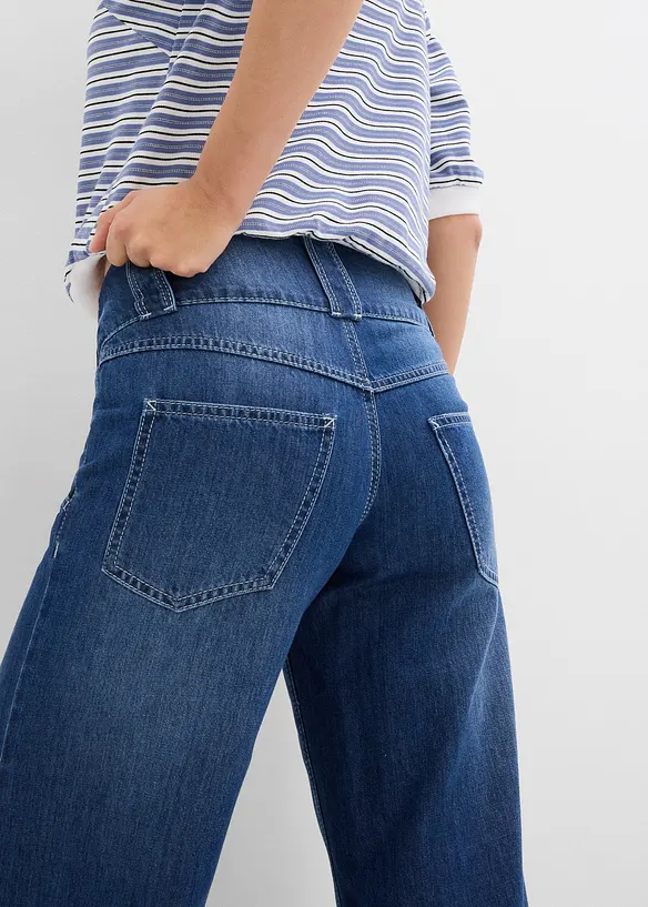 Wide-Leg-jeans High Waist, Super Soft, bonprix
