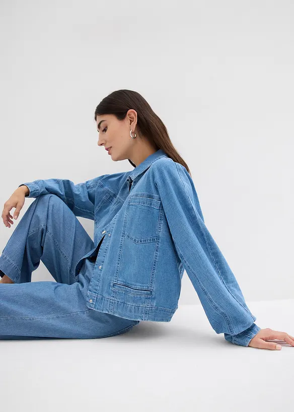 Jeansjakke i kort modell, bonprix