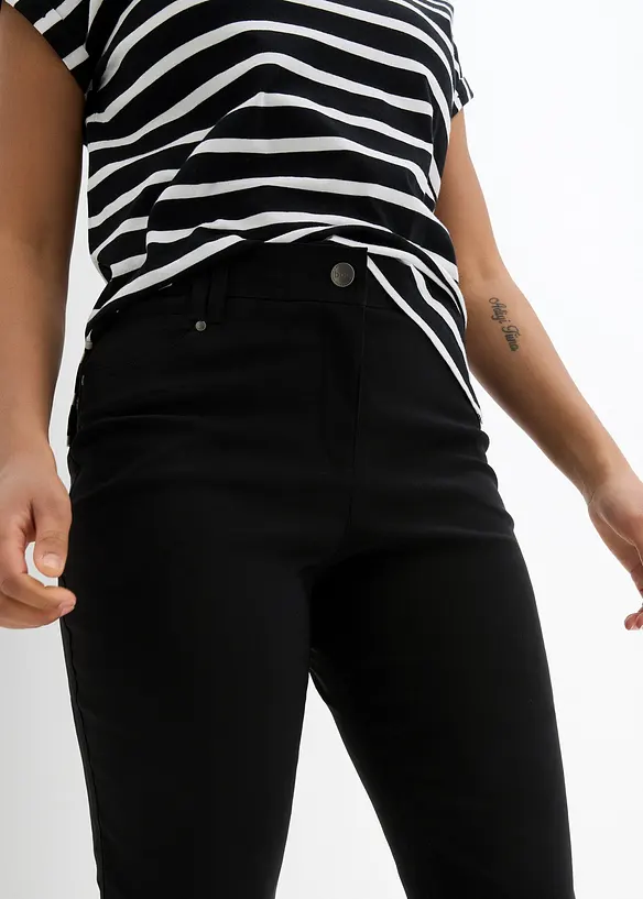 Bukse i bengalin med stretch og komfortlinning, Straight, bonprix