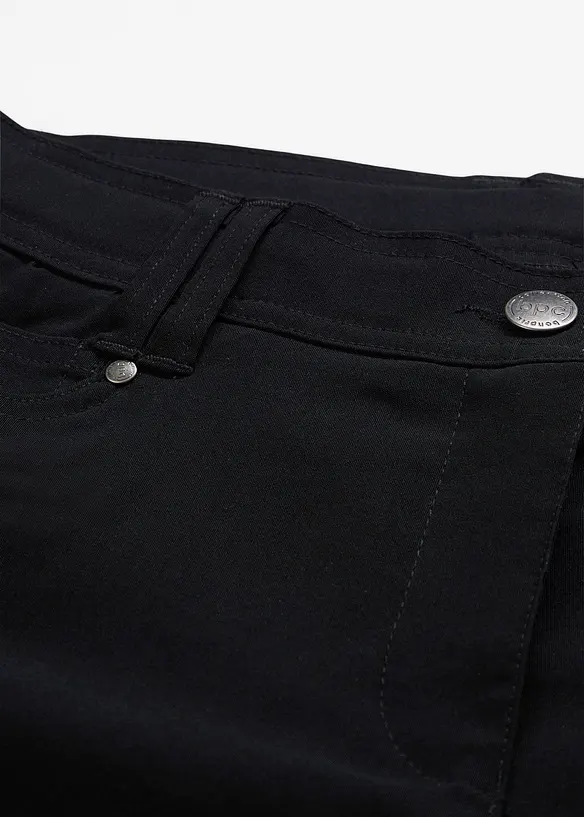 Bukse i bengalin med stretch og komfortlinning, Straight, bonprix