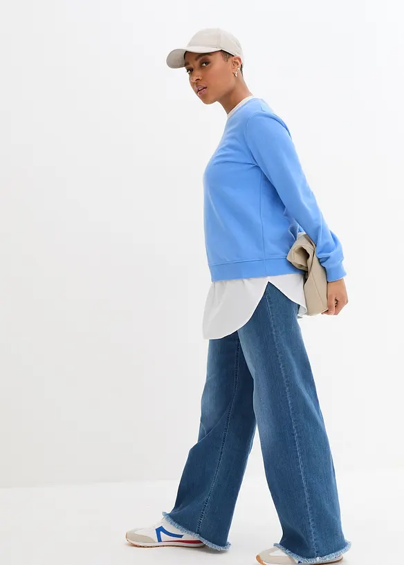 Overdels-forlengelse i bluse-materiale (2-pack), bonprix