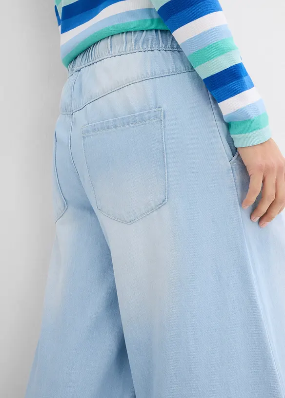 Wide Leg-jeans, Mid Waist, komfortlinning, bonprix