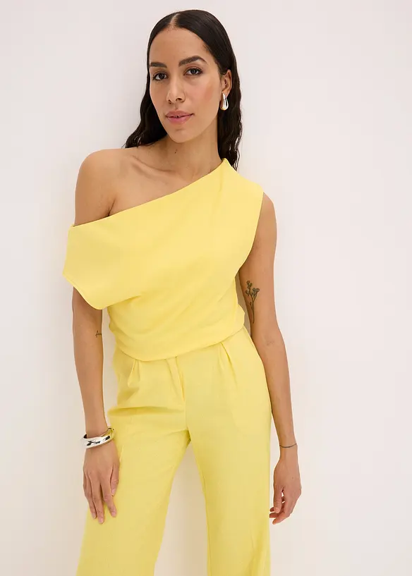 Off shoulder-topp i økologisk bomull, bonprix