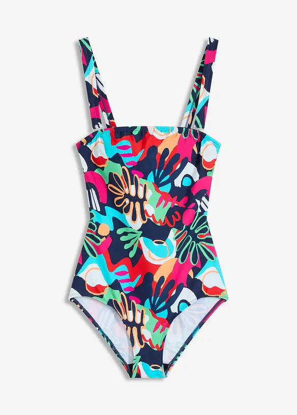 Bandeau-badedrakt med avtagbare stropper, bonprix