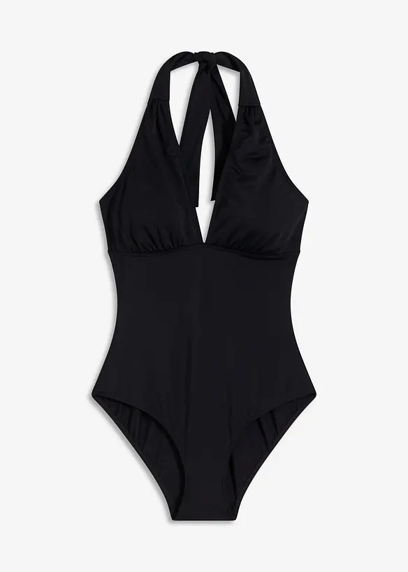 Halterneck-badedrakt med dyp V-hals, bonprix