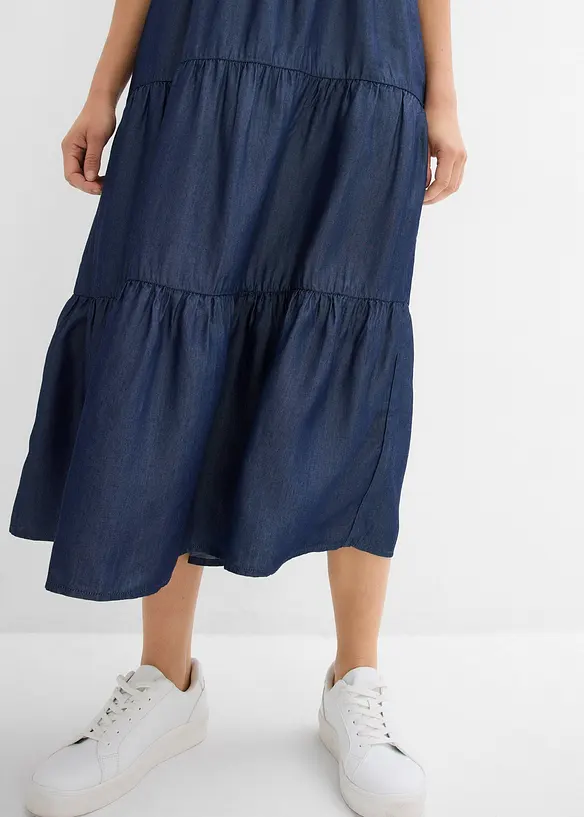 Minikjole av glatt lyocell, bonprix