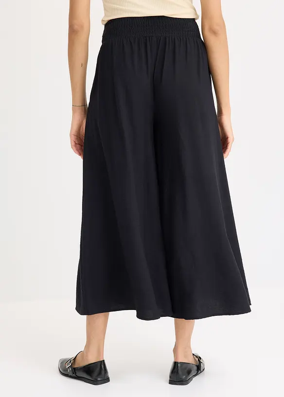Culottes i lett crinklet materiale, bonprix