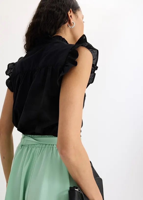 Lett, ermeløs bluse, bonprix