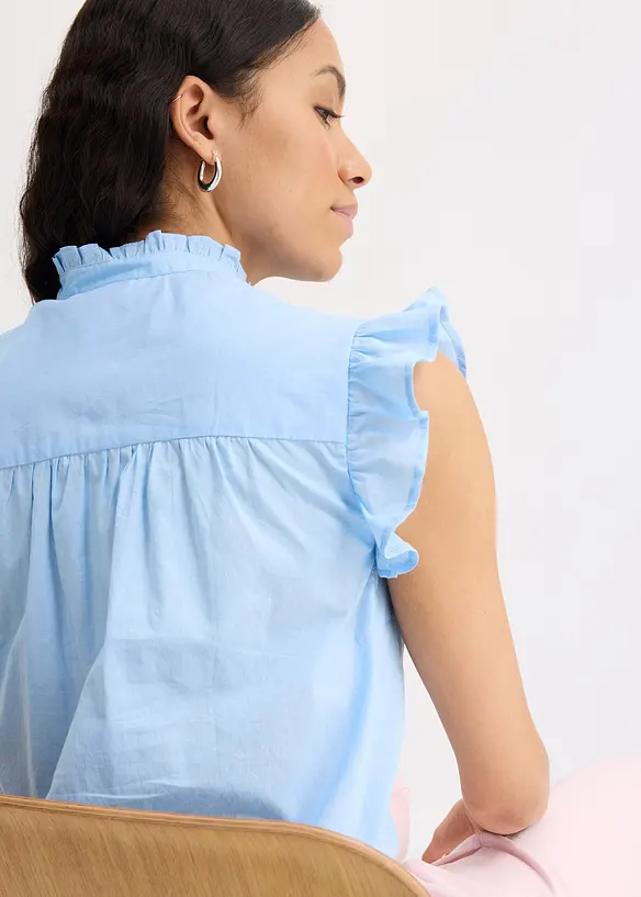 Lett, ermeløs bluse, bonprix