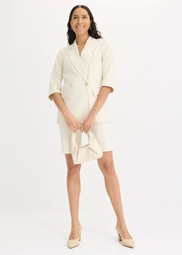 Lang blazer med 3/4-lange ermer, bonprix