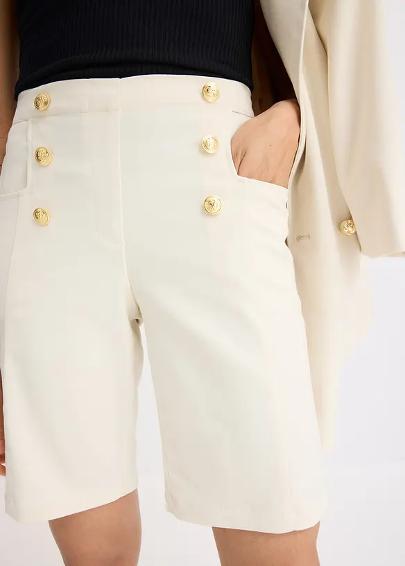 Bermudashorts med dekorative knapper, bonprix