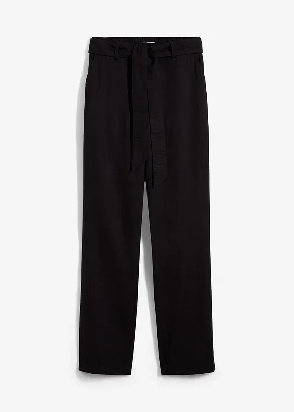 Pull on-bukse i luftig lin-viskosemiks, bonprix
