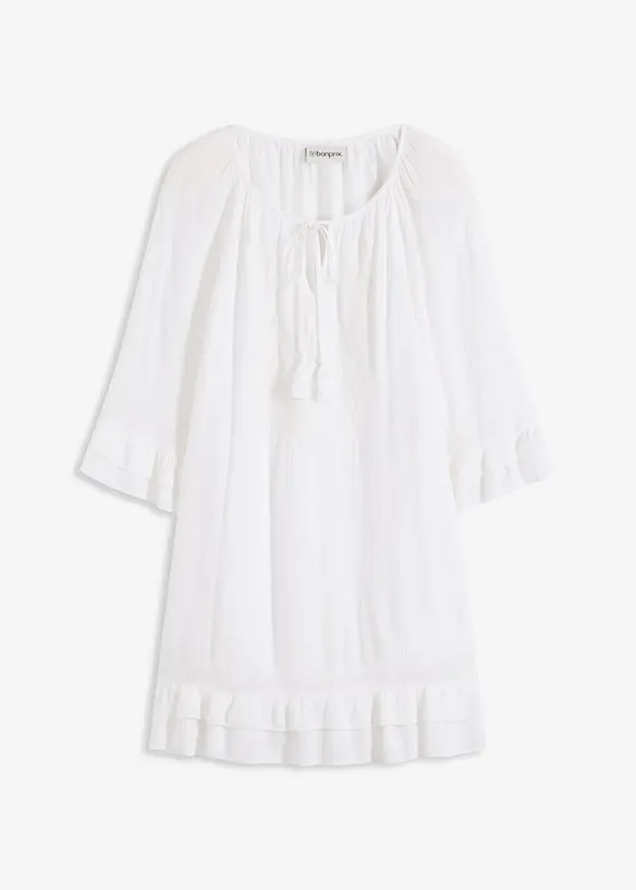 Kjole i boho look med broderi, bonprix