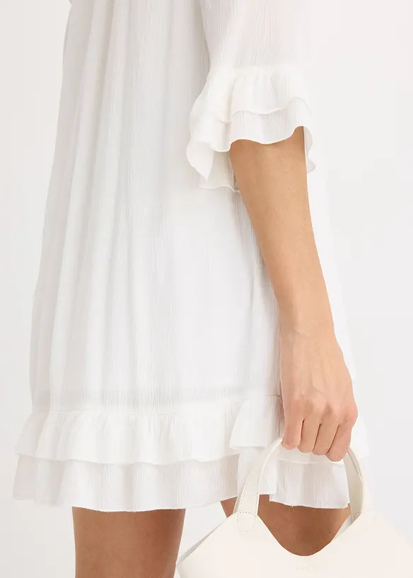 Kjole i boho look med broderi, bonprix