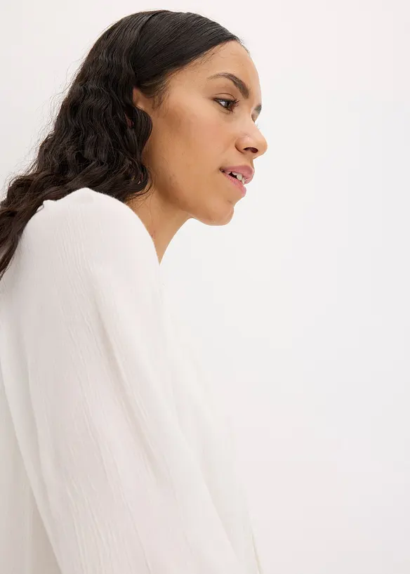 Kjole i boho look med broderi, bonprix